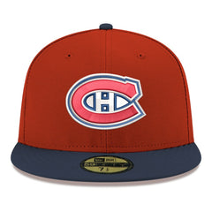 Montreal Canadiens New Era Core Logo Two-Tone 59FIFTY Fitted Hat - Red - NHL 203471439