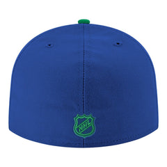 Vancouver Canucks New Era Core Logo Two-Tone 59FIFTY Fitted Hat - Blue - NHL 203471444
