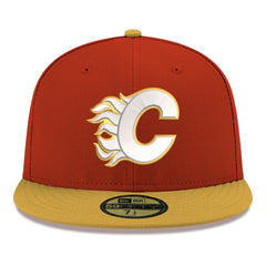Calgary Flames New Era Core Logo Two-Tone 59FIFTY Fitted Hat - Red - NHL 203471449