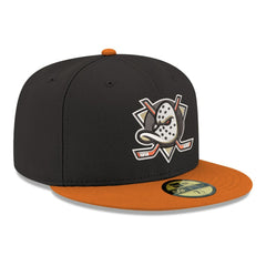 Anaheim Ducks New Era Core Logo Two-Tone 59FIFTY Fitted Hat - Black - NHL 203471456