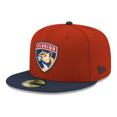 Florida Panthers New Era Core Logo Two-Tone 59FIFTY Fitted Hat - Red - NHL 203471458