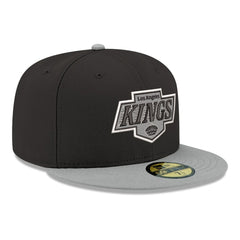 Los Angeles Kings New Era Core Logo Two-Tone 59FIFTY Fitted Hat - Black - NHL 203471460