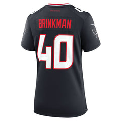 Nike Austin Brinkman Houston Texans Women's Team Game Jersey Navy