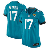 Nike Tim Patrick Jacksonville Jaguars Women's Team Game Jersey Teal