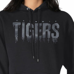 Detroit Tigers G-III 4Her by Carl Banks Women's Metallic Drop Fleece Hoodie - Black - MLB Online