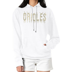 Baltimore Orioles G-III 4Her by Carl Banks Women's Metallic Drop Fleece Hoodie - White - MLB Online