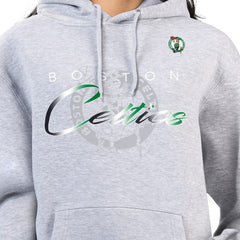 Boston Celtics G-III 4Her by Carl Banks Women's Shadow Logo Tri-Blend Fleece Hoodie Gray