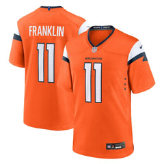 Nike Troy Franklin Denver Broncos Team Game Jersey Orange