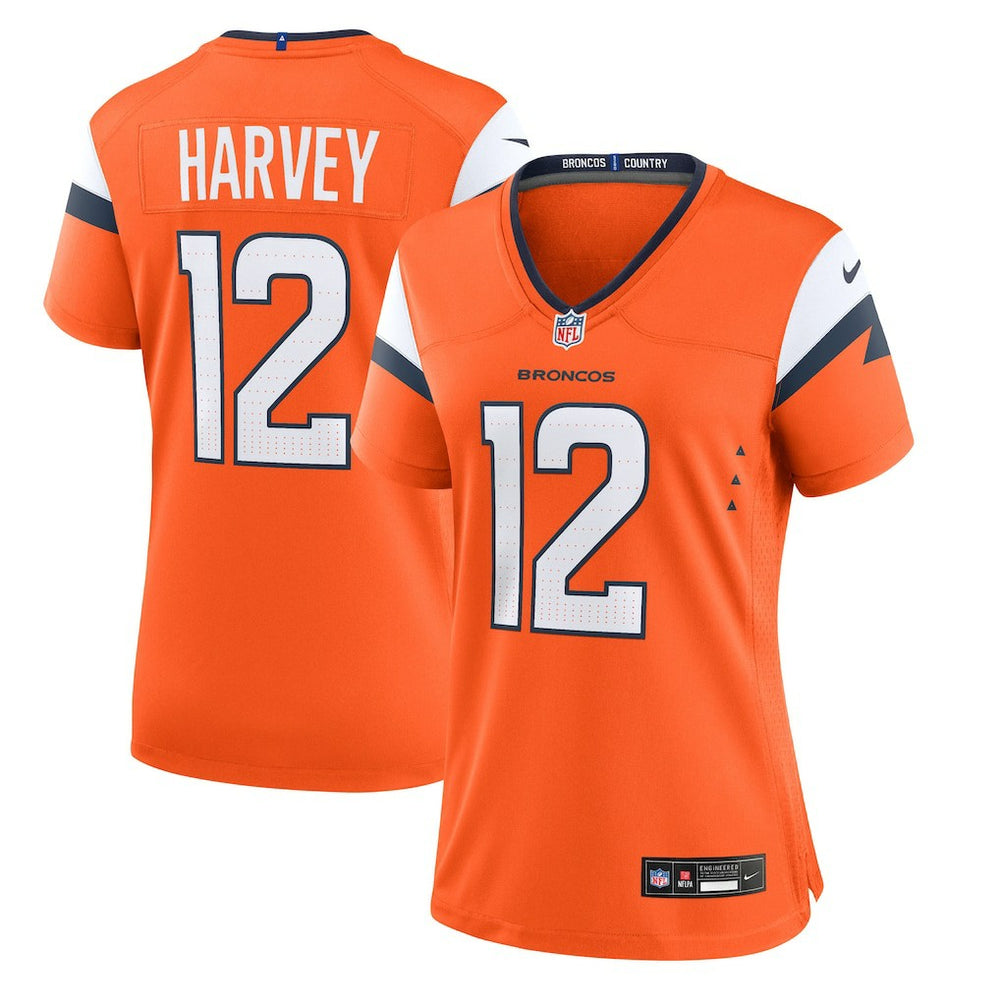 Nike RJ Harvey Denver Broncos Women's Team Game Jersey Orange