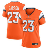 Nike Jahdae Barron Denver Broncos Women's Team Game Jersey Orange
