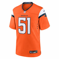 Nike Que Robinson Denver Broncos Team Game Jersey Orange