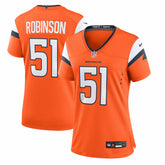 Nike Que Robinson Denver Broncos Women's Team Game Jersey Orange