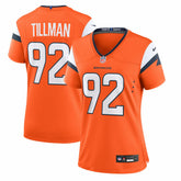 Nike Dondrea Tillman Denver Broncos Women's Team Game Jersey Orange