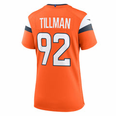 Nike Dondrea Tillman Denver Broncos Women's Team Game Jersey Orange
