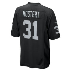 Nike Raheem Mostert Las Vegas Raiders Team Game Jersey Black