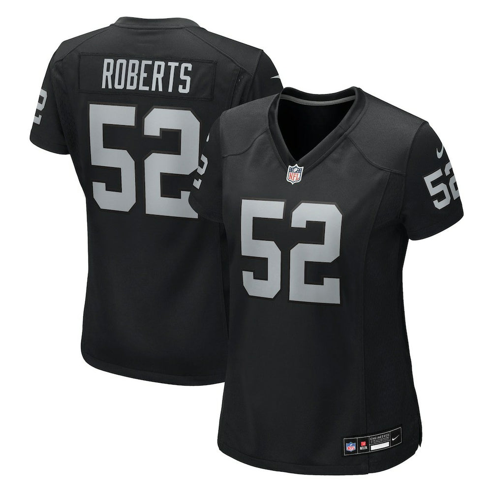 Nike Elandon Roberts Las Vegas Raiders Women's Team Game Jersey Black