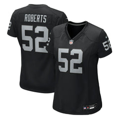 Nike Elandon Roberts Las Vegas Raiders Women's Team Game Jersey Black