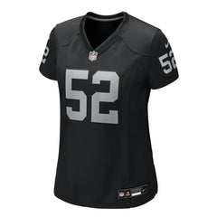 Nike Elandon Roberts Las Vegas Raiders Women's Team Game Jersey Black