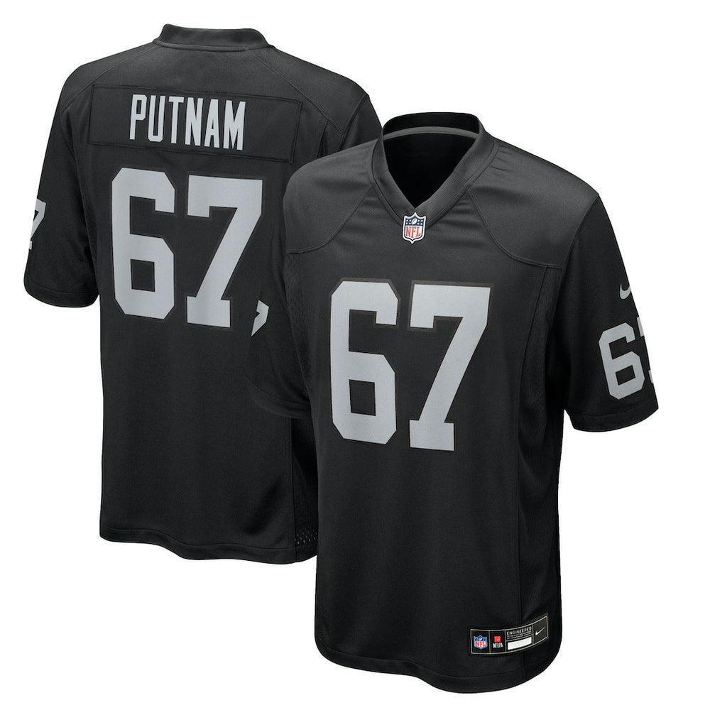 Nike Will Putnam Las Vegas Raiders Team Game Jersey Black