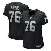 Nike Caleb Rogers Las Vegas Raiders Women's Team Game Jersey Black