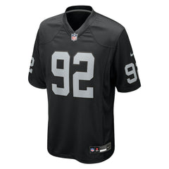 Nike JJ Pegues Las Vegas Raiders Team Game Jersey Black