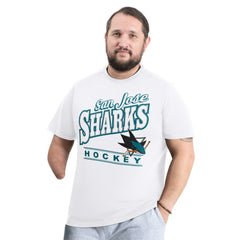 San Jose Sharks G-III Sports by Carl Banks Adaptive Headliner T-Shirt - White - NHL 203480337