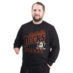 Anaheim Ducks G-III Sports by Carl Banks Adaptive Headliner Fleece Sweatshirt - Black - NHL 203480354