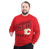 Calgary Flames G-III Sports by Carl Banks Adaptive Headliner Fleece Sweatshirt - Red - NHL 203480379
