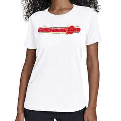 Calgary Flames Starter Women's Team Stripe T-Shirt - White - NHL 203480835