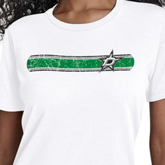 Dallas Stars Starter Women's Team Stripe T-Shirt - White - NHL 203480840