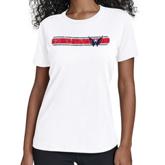 Washington Capitals Starter Women's Team Stripe T-Shirt - White - NHL 203480862