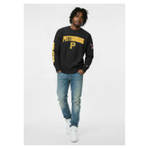 Pittsburgh Pirates Champion Reverse Weave Chenille Sweatshirt - Black - MLB on Sale