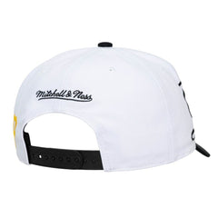 Pittsburgh Pirates Mitchell & Ness Unisex XL Script Pro Crown Adjustable Hat - White/Black - Mitchell & Ness Lifestyle