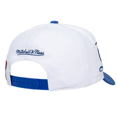 Texas Rangers Mitchell & Ness Unisex XL Script Pro Crown Adjustable Hat - White/Royal - Mitchell & Ness Lifestyle