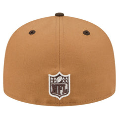 Arizona Cardinals New Era Two-Tone Walnut 59FIFTY Fitted Hat Light Brown/Dark Brown