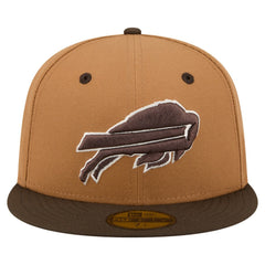 Buffalo Bills New Era Two-Tone Walnut 59FIFTY Fitted Hat Light Brown/Dark Brown
