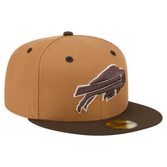 Buffalo Bills New Era Two-Tone Walnut 59FIFTY Fitted Hat Light Brown/Dark Brown