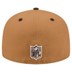 Houston Texans New Era Two-Tone Walnut 59FIFTY Fitted Hat Light Brown/Dark Brown
