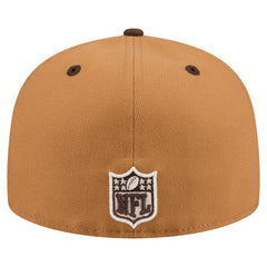 Minnesota Vikings New Era Two-Tone Walnut 59FIFTY Fitted Hat Light Brown/Dark Brown