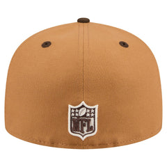 New Orleans Saints New Era Two-Tone Walnut 59FIFTY Fitted Hat Light Brown/Dark Brown