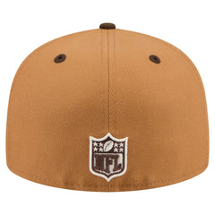 San Francisco 49ers New Era Two-Tone Walnut 59FIFTY Fitted Hat Light Brown/Dark Brown