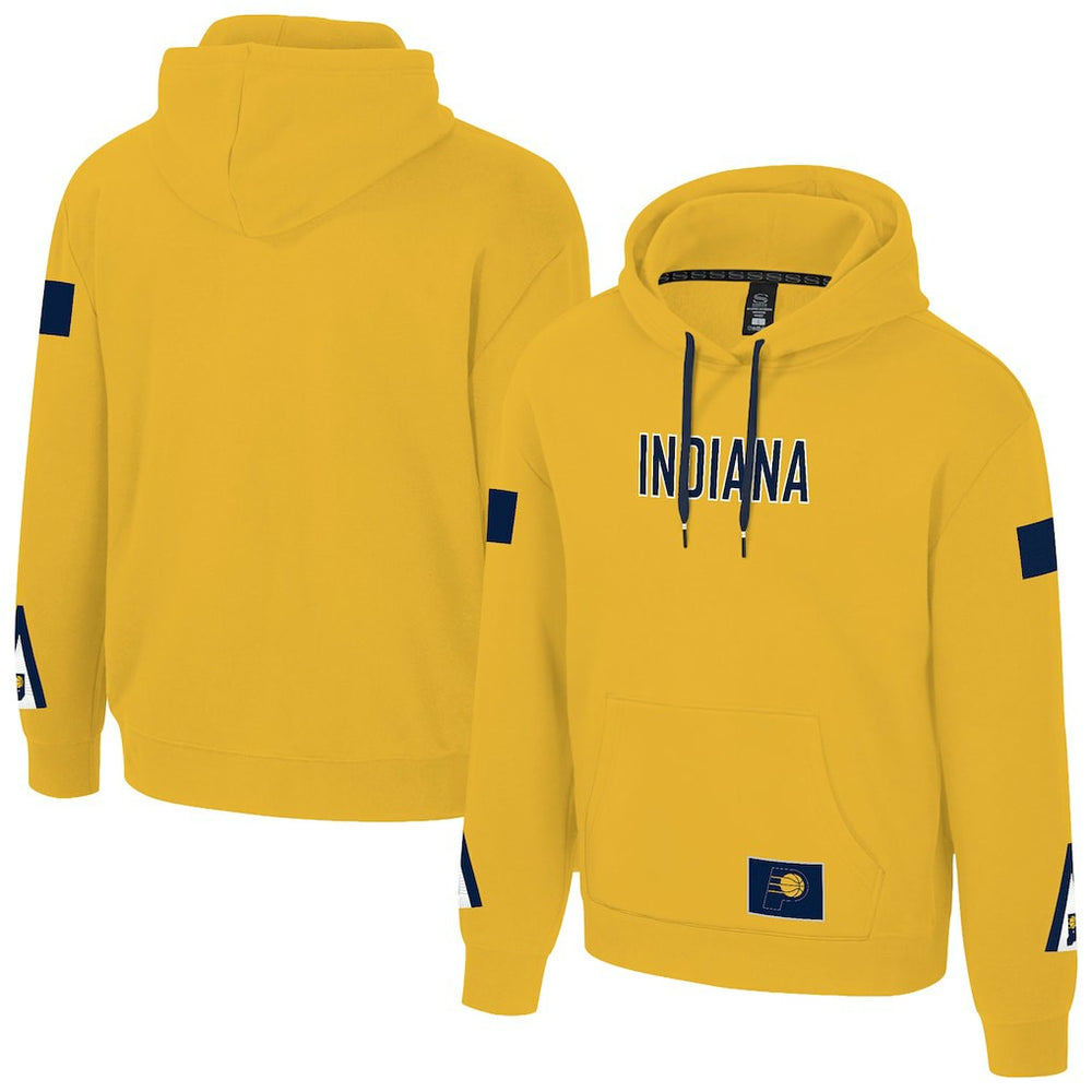 Indiana Pacers Stadium Essentials Unisex NBA Legends City Star Fleece Hoodie Gold