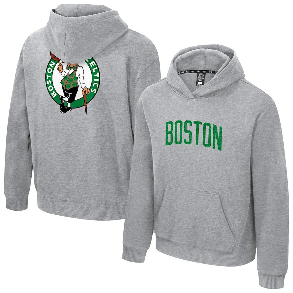 Boston Celtics Stadium Essentials Unisex First Team Club Level Hoodie Heather Gray