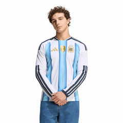 Argentina National Team FIFA x World Cup 2026 Home Replica Long Sleeve Jersey White - Adidas Discount
