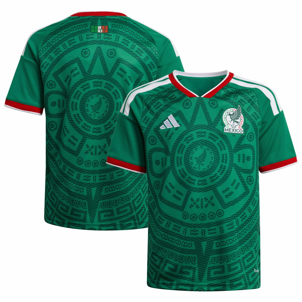 Mexico National Team Youth FIFA x World Cup 2026 Home Replica Jersey Green - Adidas