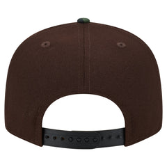 Washington Commanders Adult Burnt Wood Camo 9FIFTY Snapback Hat Dark Brown