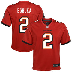 Nike Emeka Egbuka Tampa Bay Buccaneers Youth Team Game Jersey Red