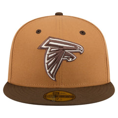 Atlanta Falcons New Era Two-Tone Walnut 59FIFTY Fitted Hat Light Brown/Dark Brown