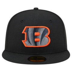 Cincinnati Bengals New Era Color Pop 59FIFTY Fitted Hat Black