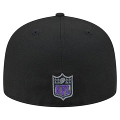 Minnesota Vikings New Era Color Pop 59FIFTY Fitted Hat Black